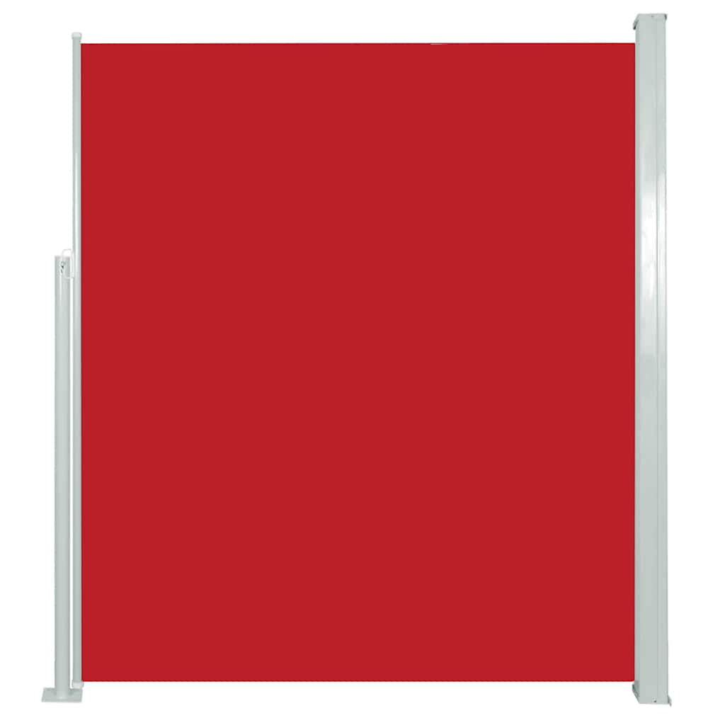 Vidaxl Toldo Lateral Retráctil De Jardín Rojo 120x500 Cm_0