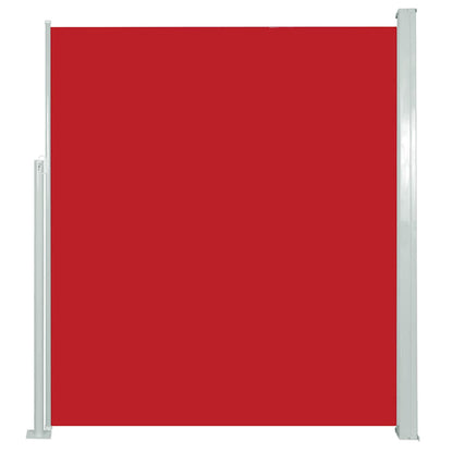 Vidaxl Toldo Lateral Retráctil De Jardín Rojo 120x500 Cm_0