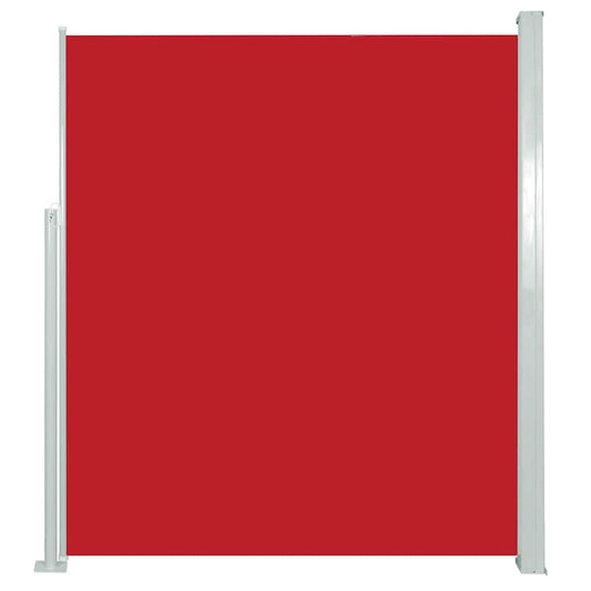 Vidaxl Toldo Lateral Retráctil De Jardín Rojo 120x500 Cm_0