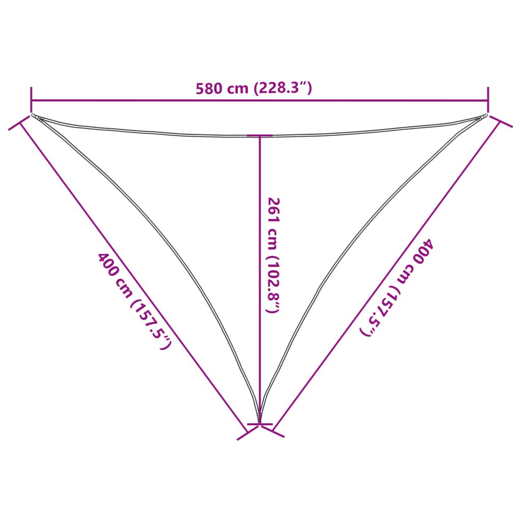 Vidaxl Toldo De Vela Marrón Hdpe 160 G/m² 4x4x5,8 M_2