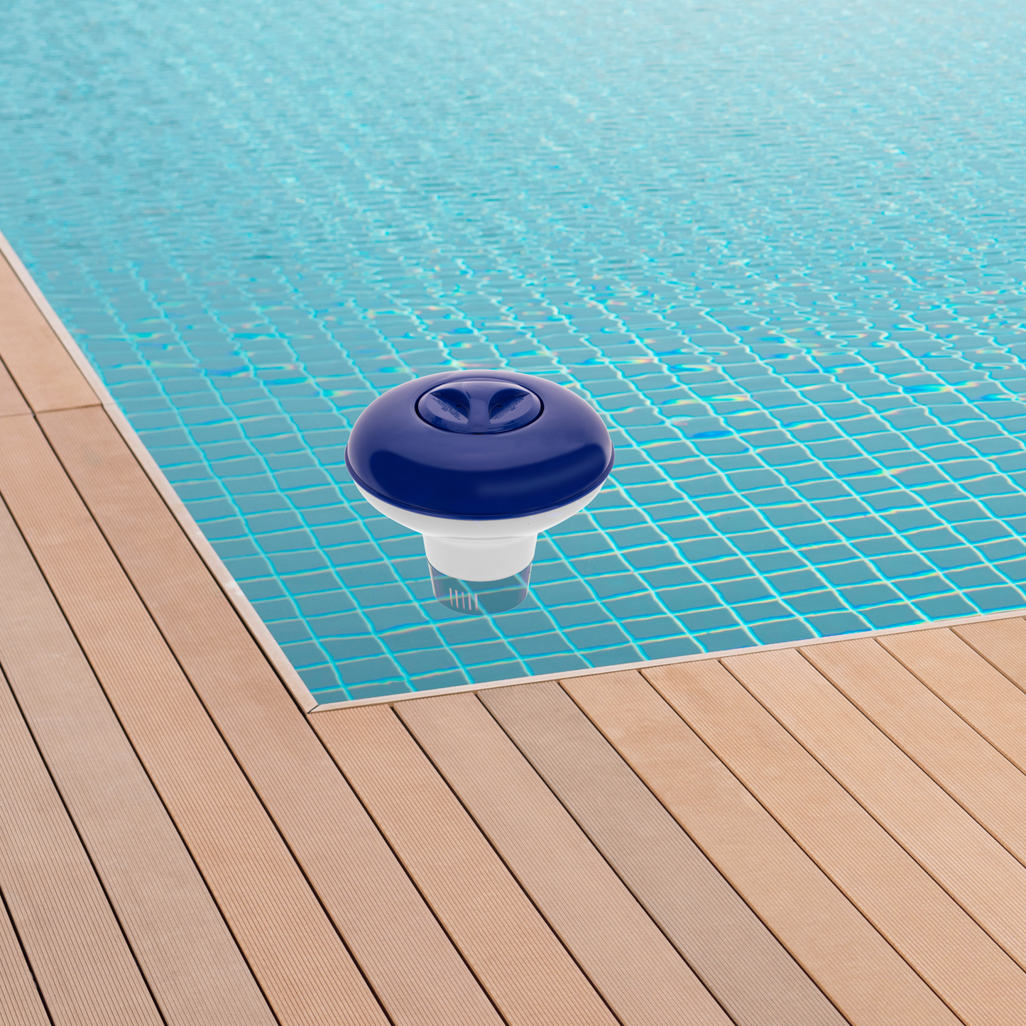Dispensador De Productos Para Mantenimiento De Piscina De 13x13 Cm_2