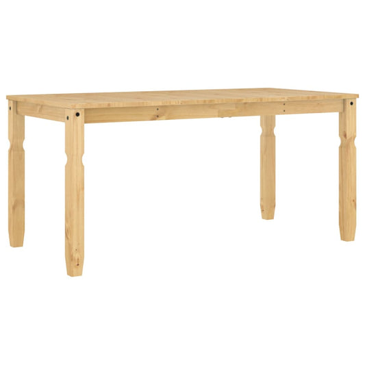Mesa De Comedor Corona Madera Maciza De Pino 160x80x75 Cm_0