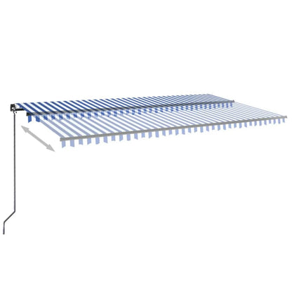 Toldo Retráctil Manual Azul Y Blanco 600x350 Cm_2