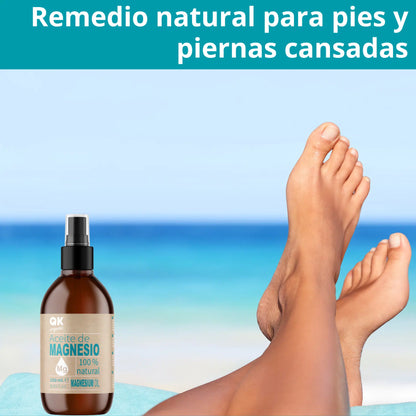 QKnatur - Aceite De Magnesio En Spray Bio 100% Puro (250 Ml) - Ideal Para Deportistas, Relajación Muscular_4