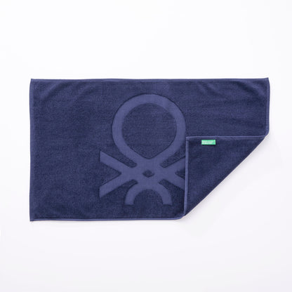 Alfombra De Baño 50x80cm 1000gsm 100% Algodon C/ Logo Bordado Azul Marino Core Benetton_2