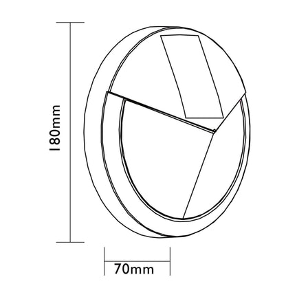 Aplique Solar Pasadena Luxform