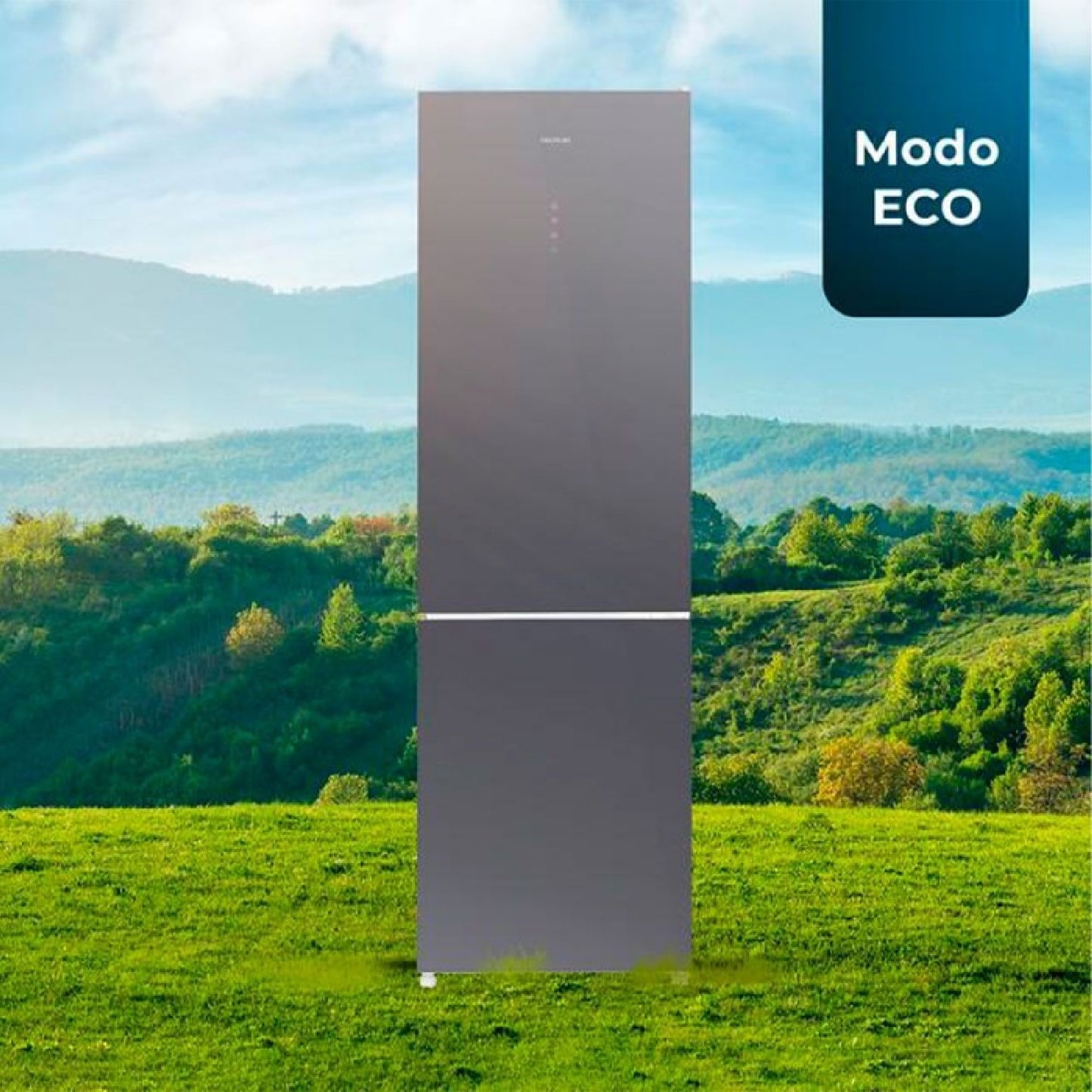 Cecotec Frigorífico Combi Bolero Coolmarket Combi 356 Glass Grey D_1