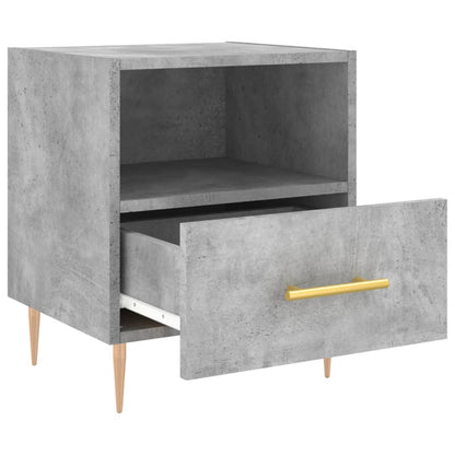 Mesita De Noche Madera Ingeniería Gris Hormigón 40x35x47,5 Cm_1