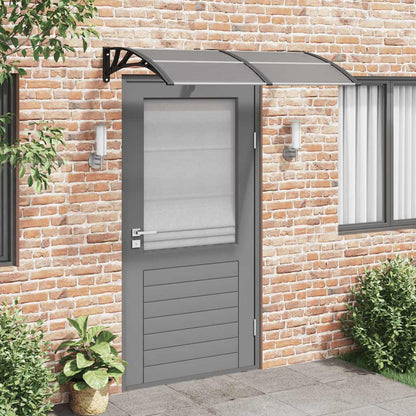 Marquesina De Puerta Policarbonato Negro 150x75 Cm_1