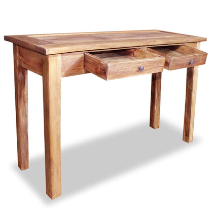 Mesa Consola De Madera Maciza De Caoba 123x42x75 Cm_0