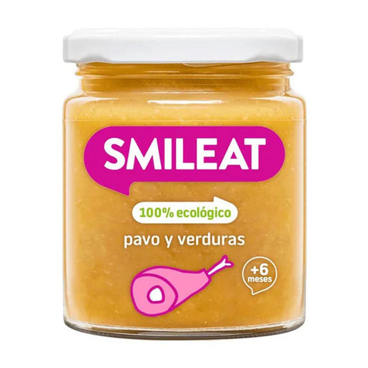 Tarrito BIO pavo y verduras +6 meses Smileat, 230g
