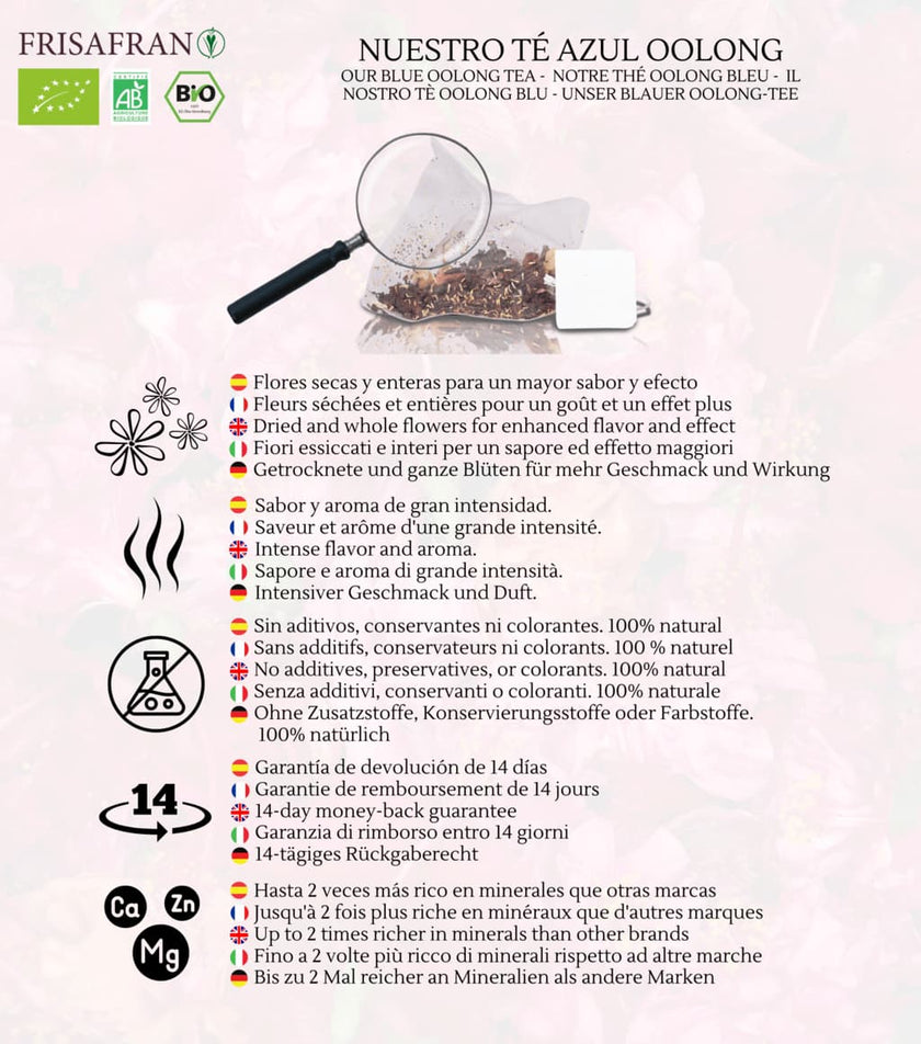 Té Oolong Ecológico | Pirámides | Calidad | Frisafran 15 Uds_2