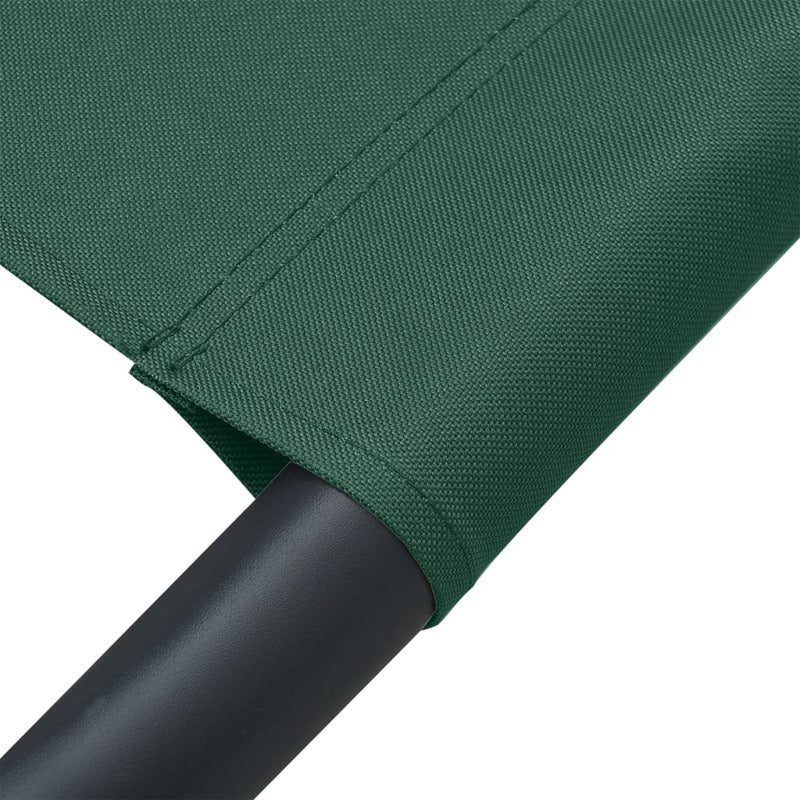 Vidaxl Tumbona De Exterior De Tela Verde_5