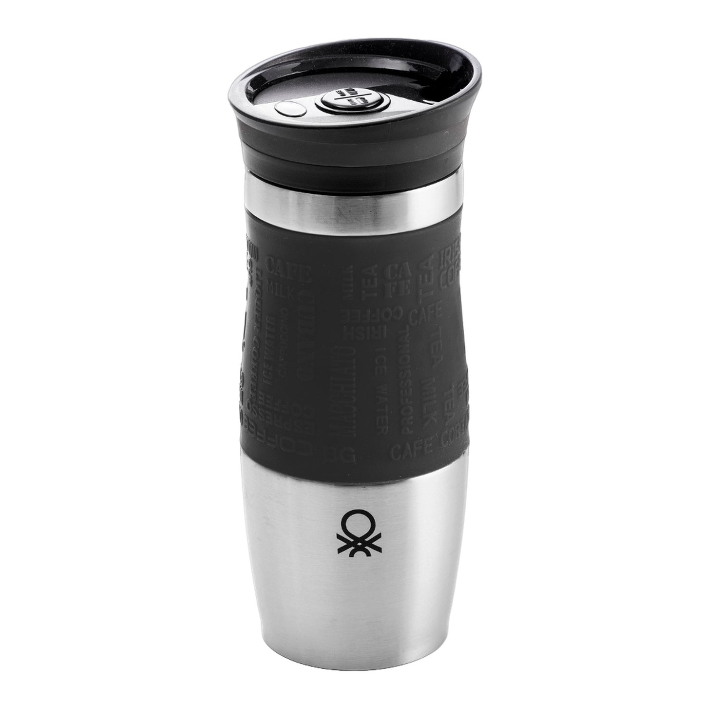 Termo De Viaje 400ml Acero Inoxidable Negro Casa Benetton_0