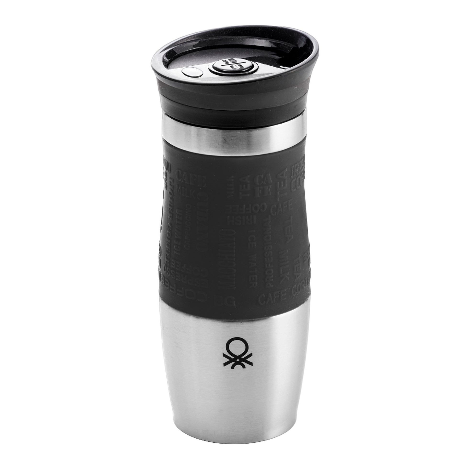 Termo De Viaje 400ml Acero Inoxidable Negro Casa Benetton_0