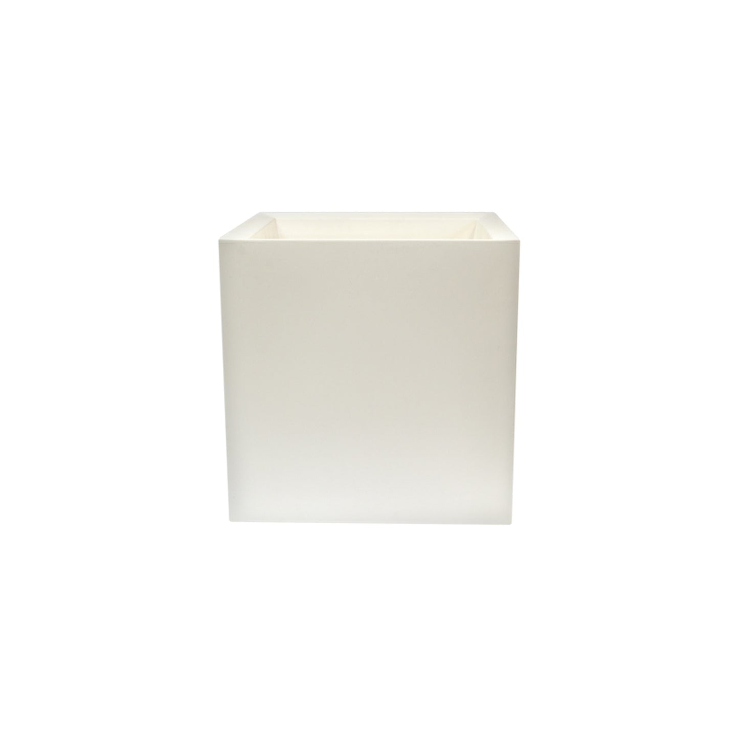Macetero De Polietileno Blanco 50x50 Cm_0