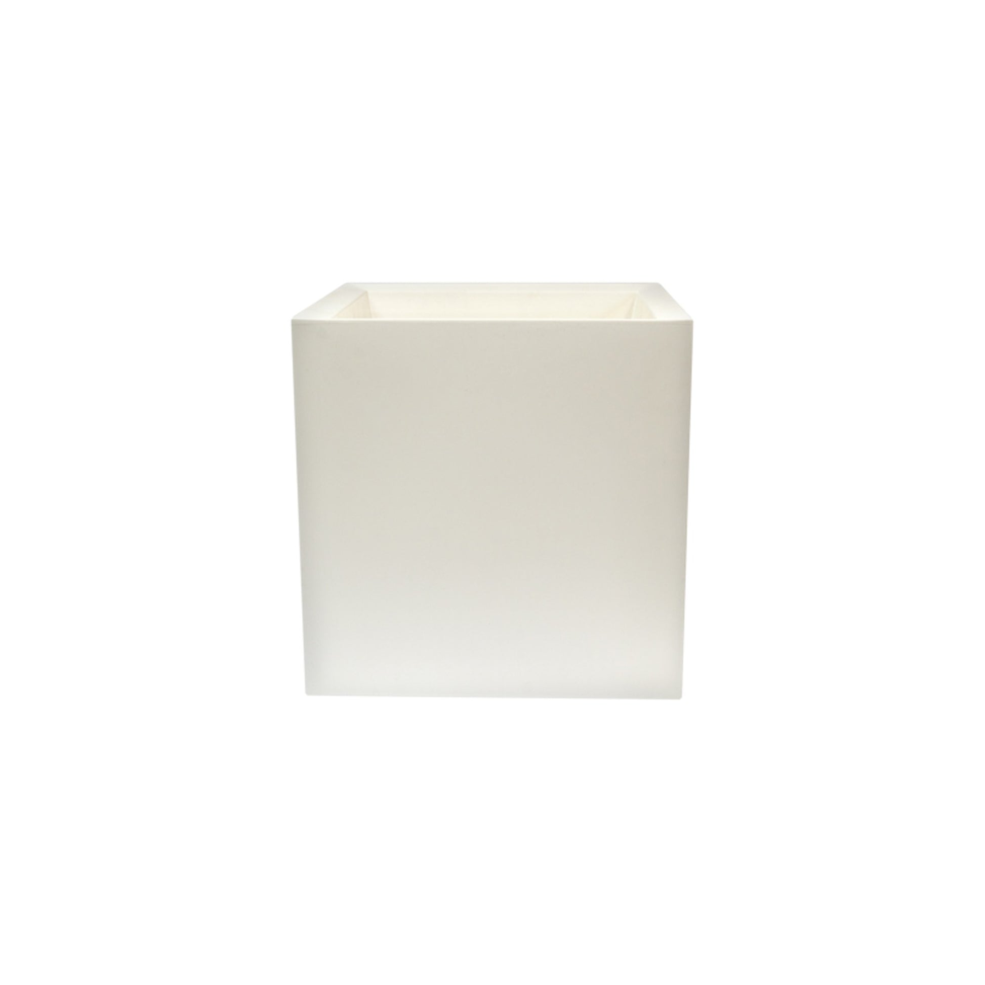 Macetero De Polietileno Blanco 50x50 Cm_0
