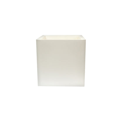 Macetero De Polietileno Blanco 50x50 Cm_0