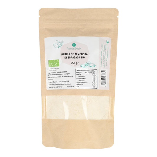 Harina desgrasada de almendra ECO Planeta Huerto 250 g