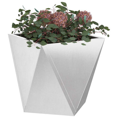 Jardinera Plateado 40 X 40 X 40 Cm Acero Inoxidable_2