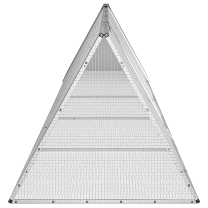 Vidaxl Jaula Para Conejos Acero Galvanizado Gris 504,5x80,5x71 Cm_3