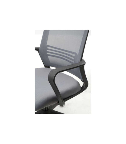 Silla Despacho De Diseño Moderno, Giratoria, Elevable Acabado Gris, 113-123 Cm(alto)60 Cm_3
