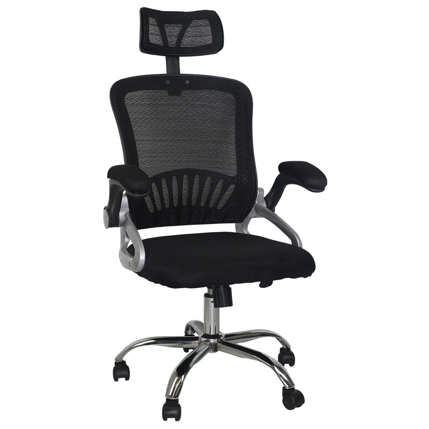Silla De Escritorio Con Ruedas New Order Negro 120x104x59,5cm Thinia Home_0