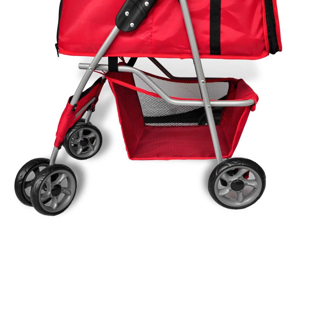 Vidaxl Cochecito Para Perros Rojo_2
