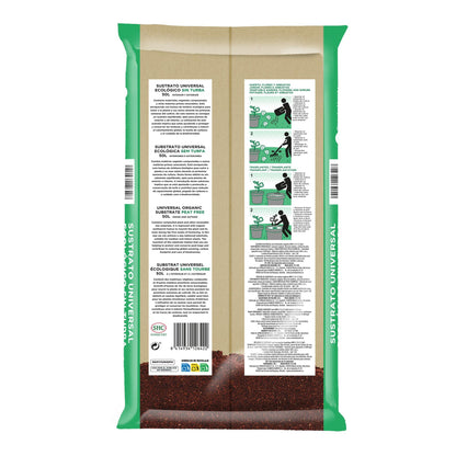 Sustrato Universal Sin Turba ECO Planeta Huerto 50 L