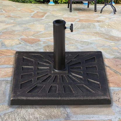 Outsunny Base De Sombrilla Peso 15 Kg De Resina 47x47x32 Cm Bronce_1