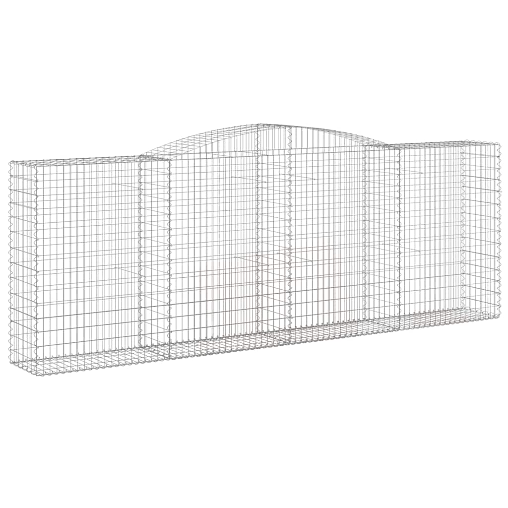 Cestas Gaviones 5 Uds Forma De Arco Hierro 400x50x140/160 Cm_2