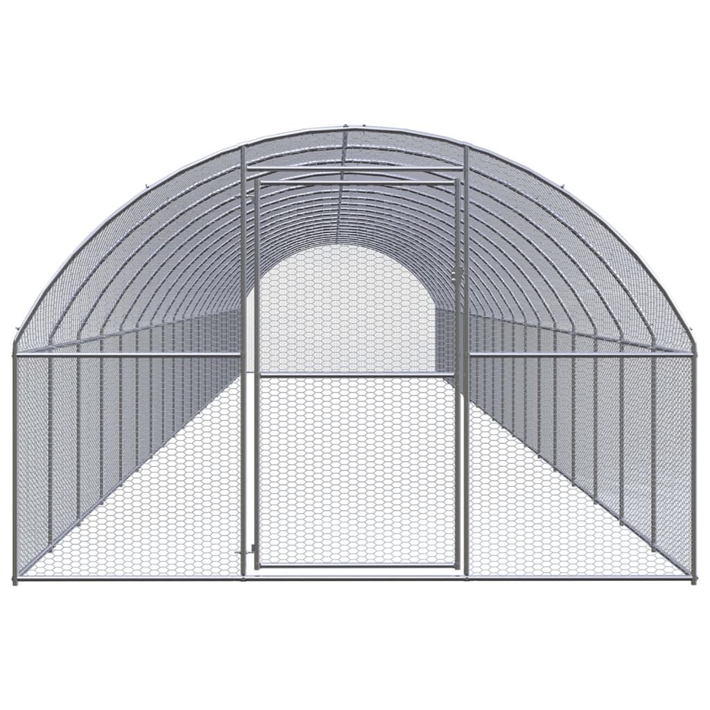 Vidaxl Gallinero De Exterior De Acero Galvanizado 3x20x2 M_1