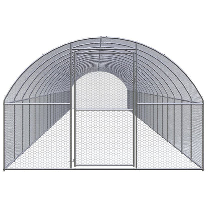 Vidaxl Gallinero De Exterior De Acero Galvanizado 3x20x2 M_1