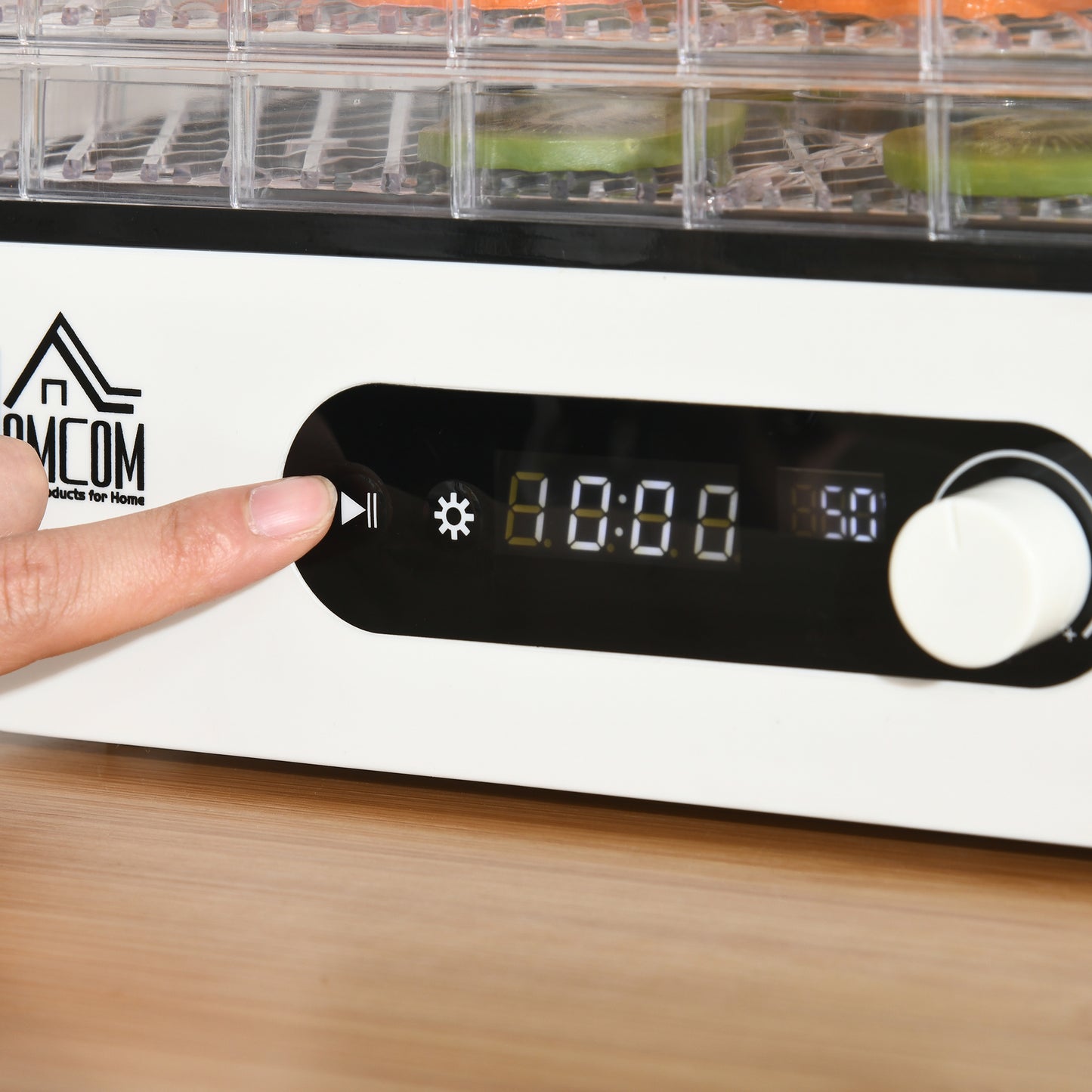 Homcom Deshidratador De Alimentos 400w Con Temperatura Ajustable_3