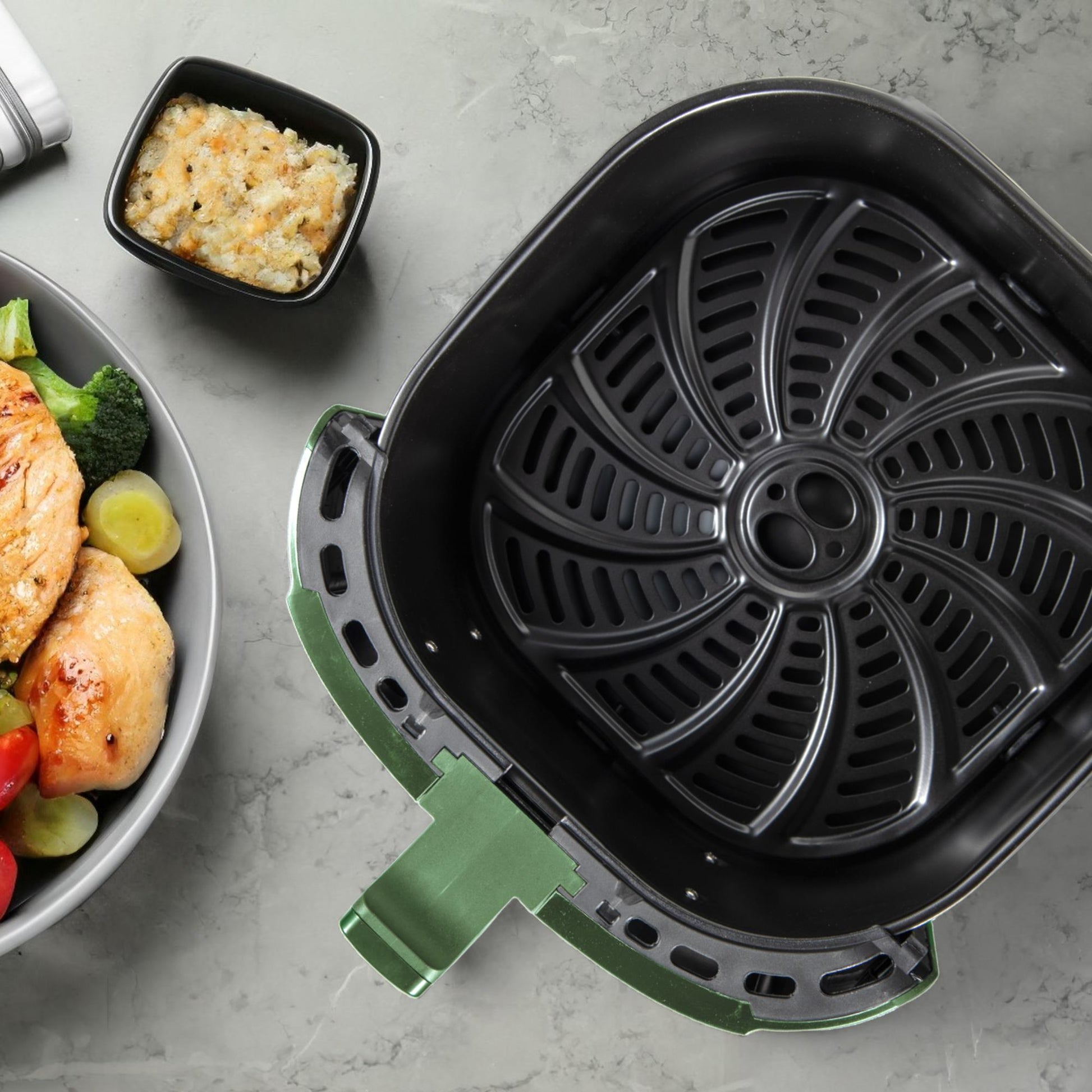 Freidora De Aire 6.9l 1000w Bergner Naturally Con Led Táctil Y Temp. Ajustable_2