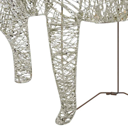 Vidaxl Renos Y Trineo Decoración De Navidad 60 Leds Dorado Jardín_4