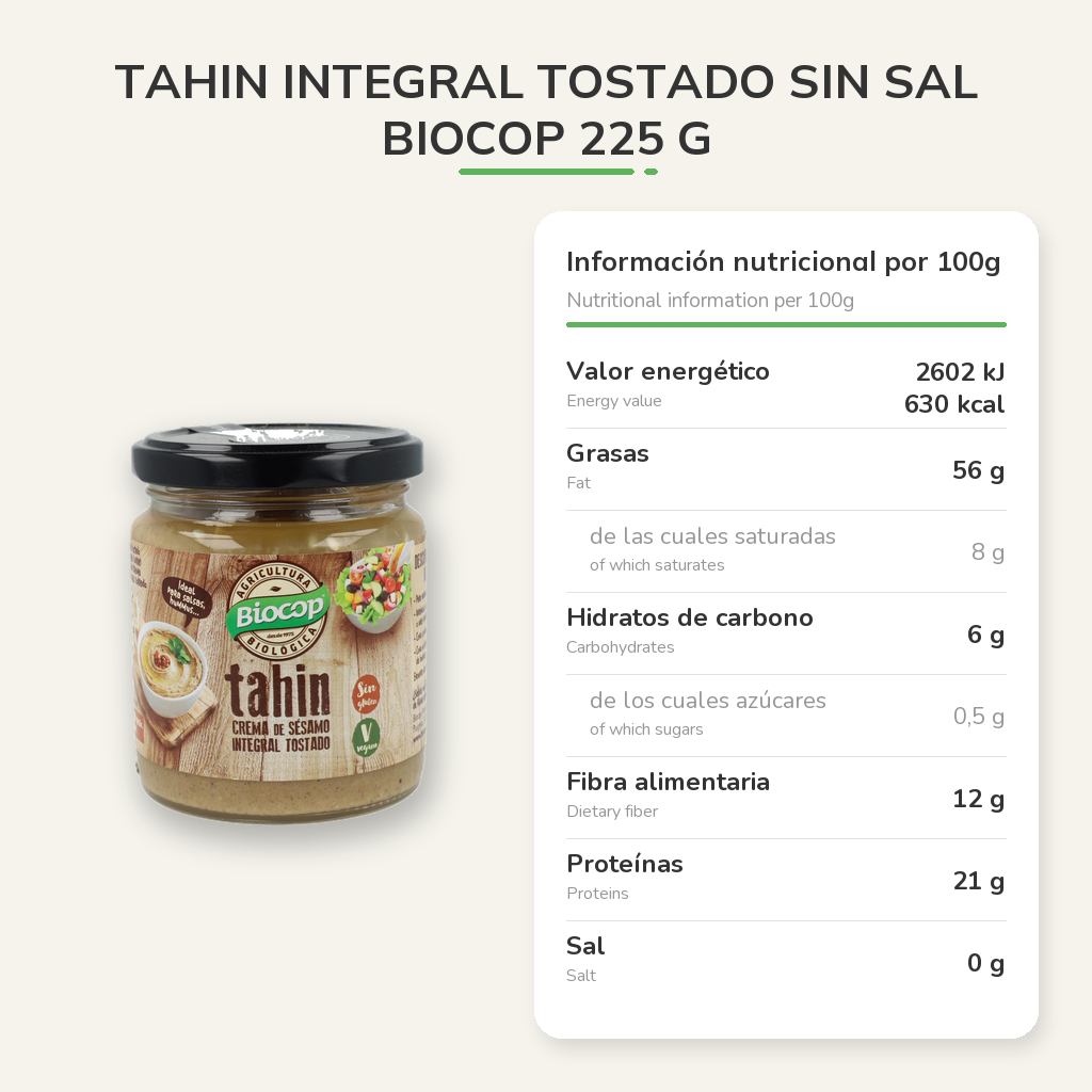 Información nutricional