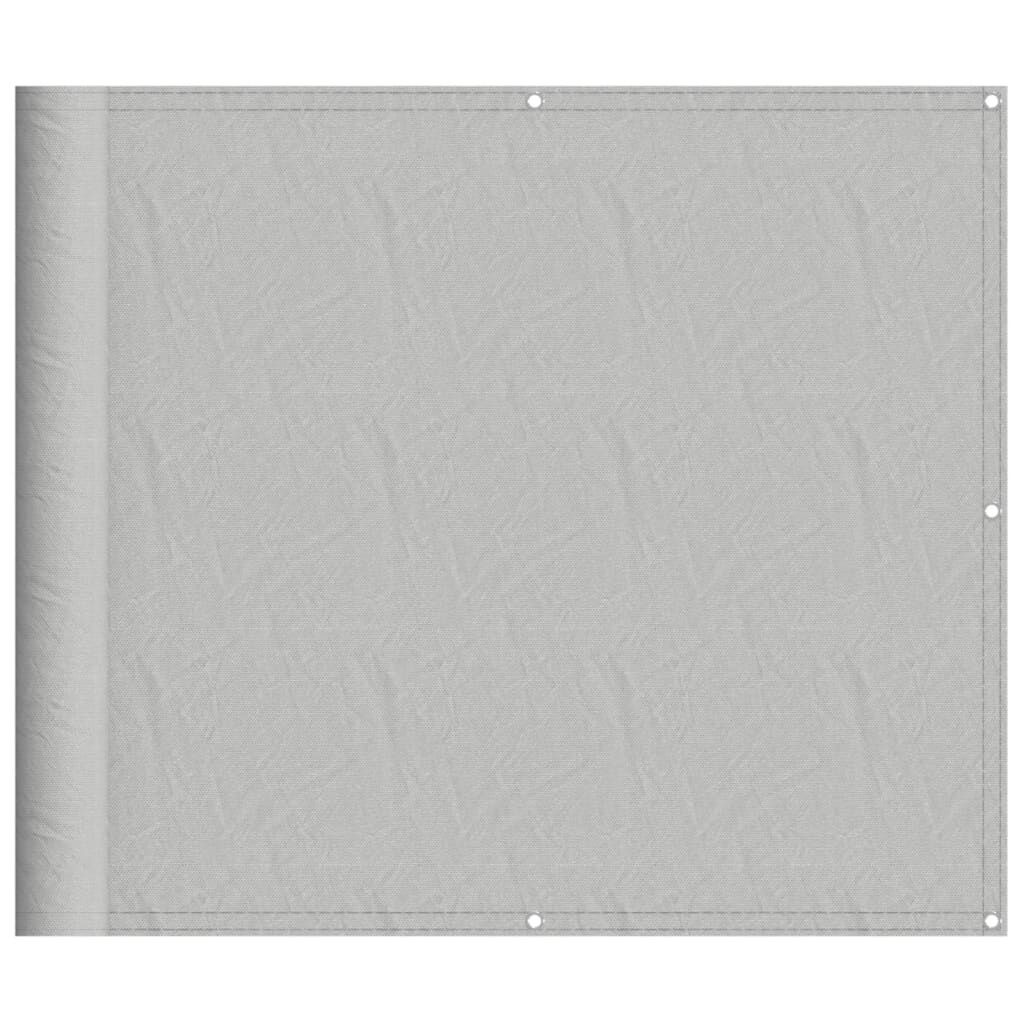 Vidaxl Pantalla De Balcón 100% Poliéster Oxford Gris Claro 90x300 Cm_0