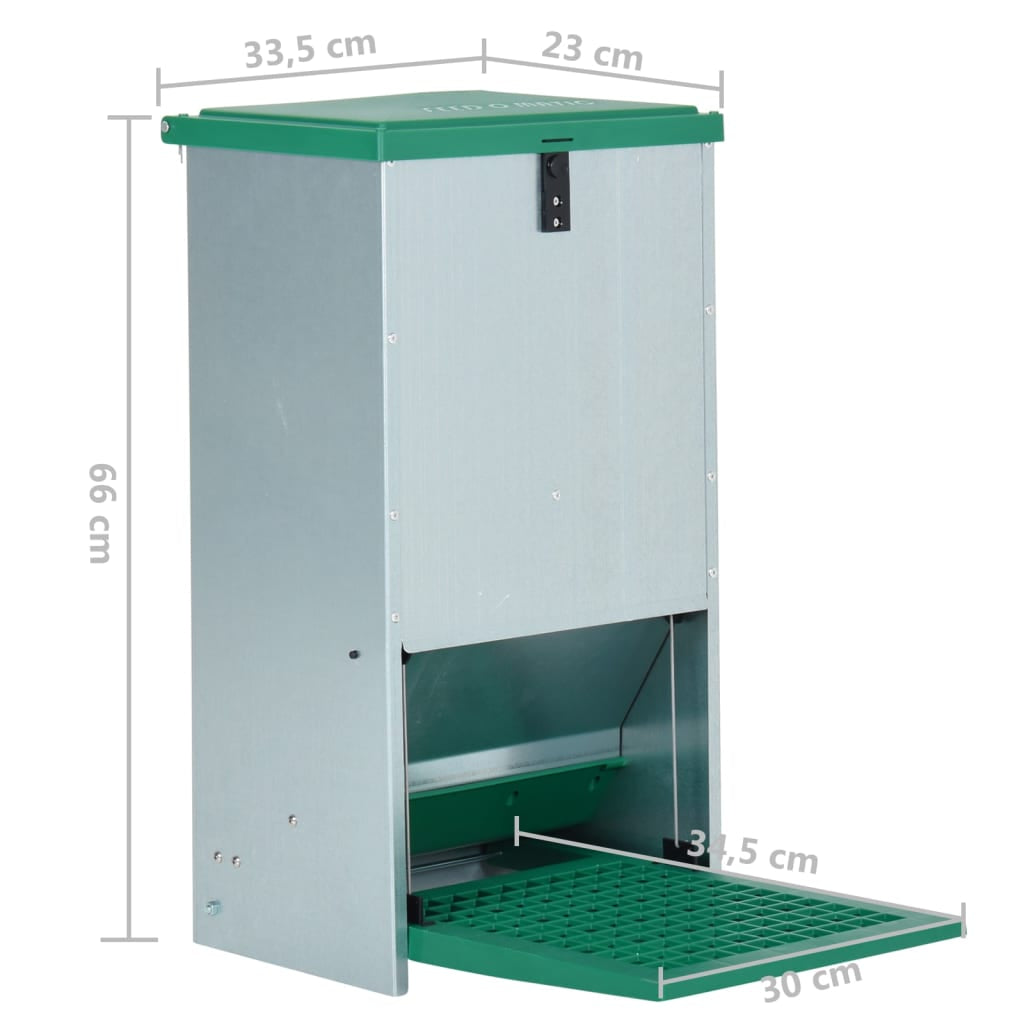Vidaxl Comedero Automático Para Aves De Corral Con Pedal 20 Kg_2