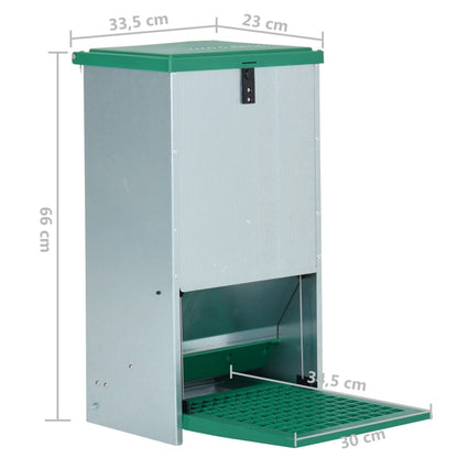 Vidaxl Comedero Automático Para Aves De Corral Con Pedal 20 Kg_2