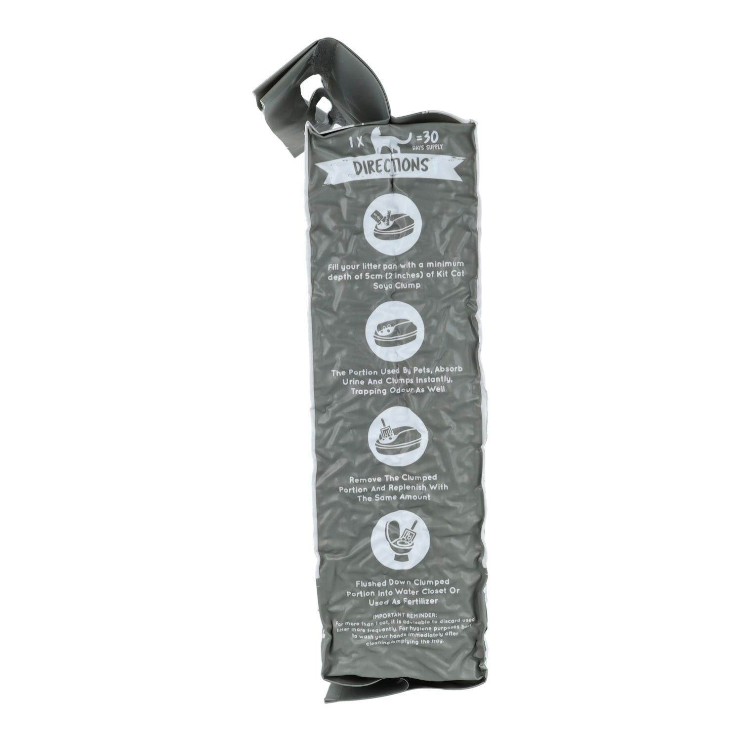Kit Cat SoyaClump Pack Ahorro 12 - Charcoal 7 L Arena Vegetal para gatos