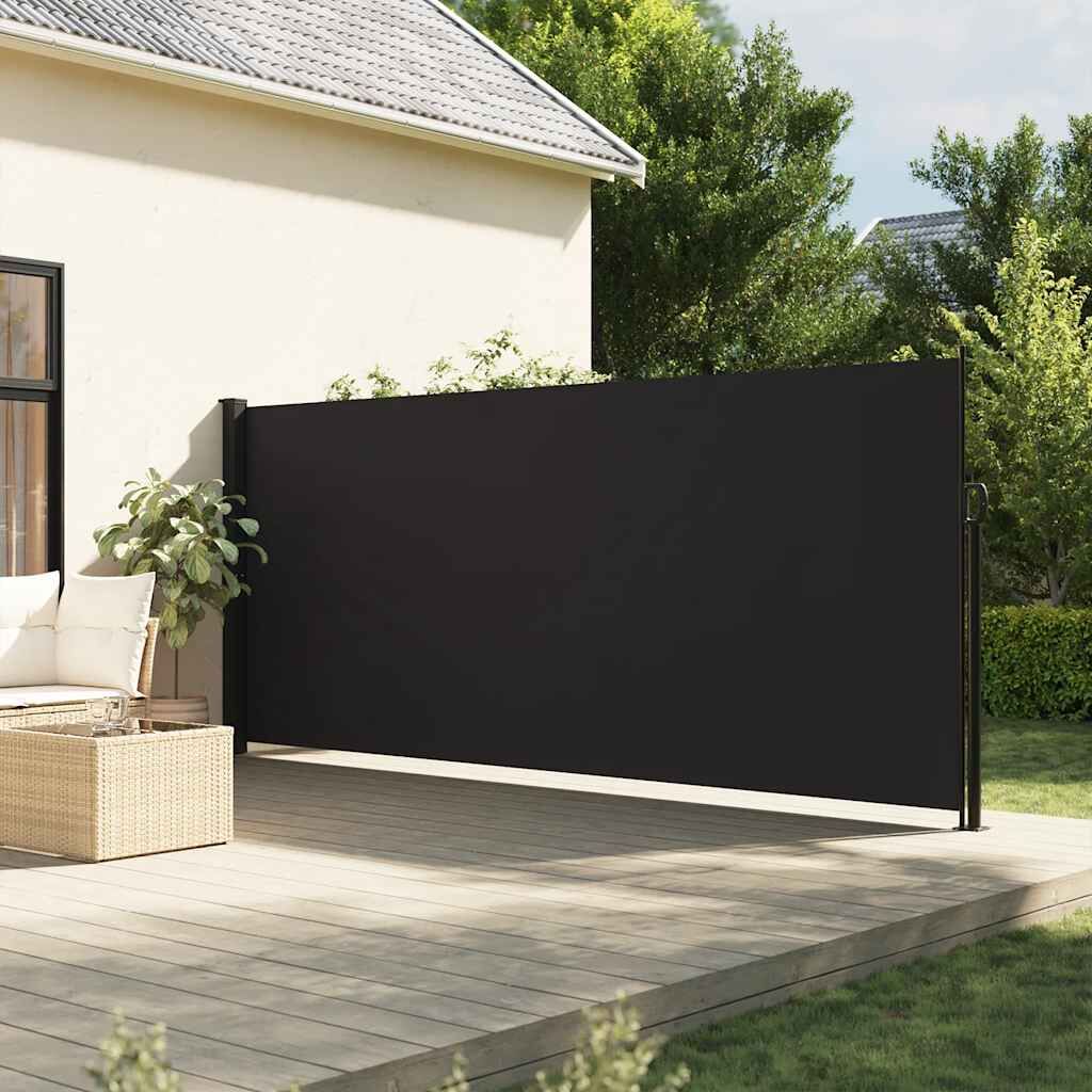Vidaxl Toldo Lateral Retráctil Negro 160x600 Cm_1