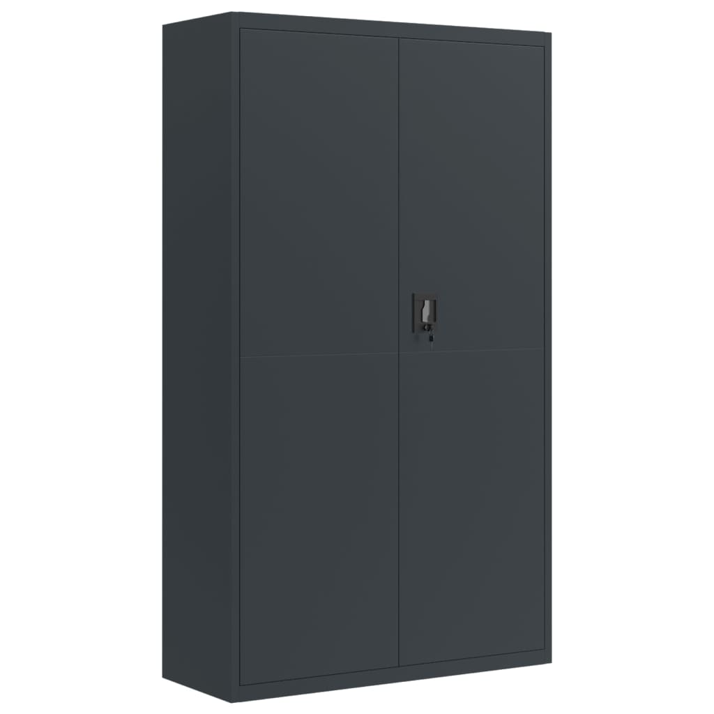 Armario Archivador De Acero Gris Antracita 105x40x180 Cm_1