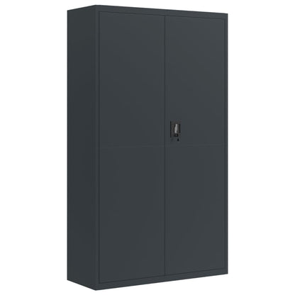 Armario Archivador De Acero Gris Antracita 105x40x180 Cm_1