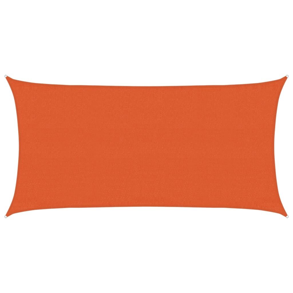 Vidaxl Toldo De Vela Rectangular Hdpe Naranja 160 G/m² 3x6m_0