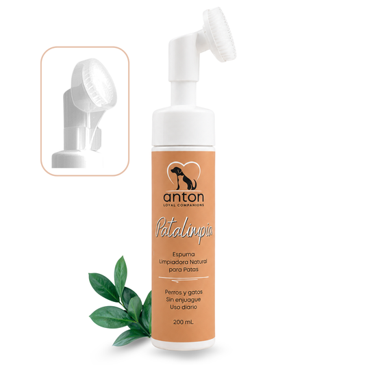 Espuma limpiadora natural para la higiene de las patas de perros y gatos – 200 ml_0