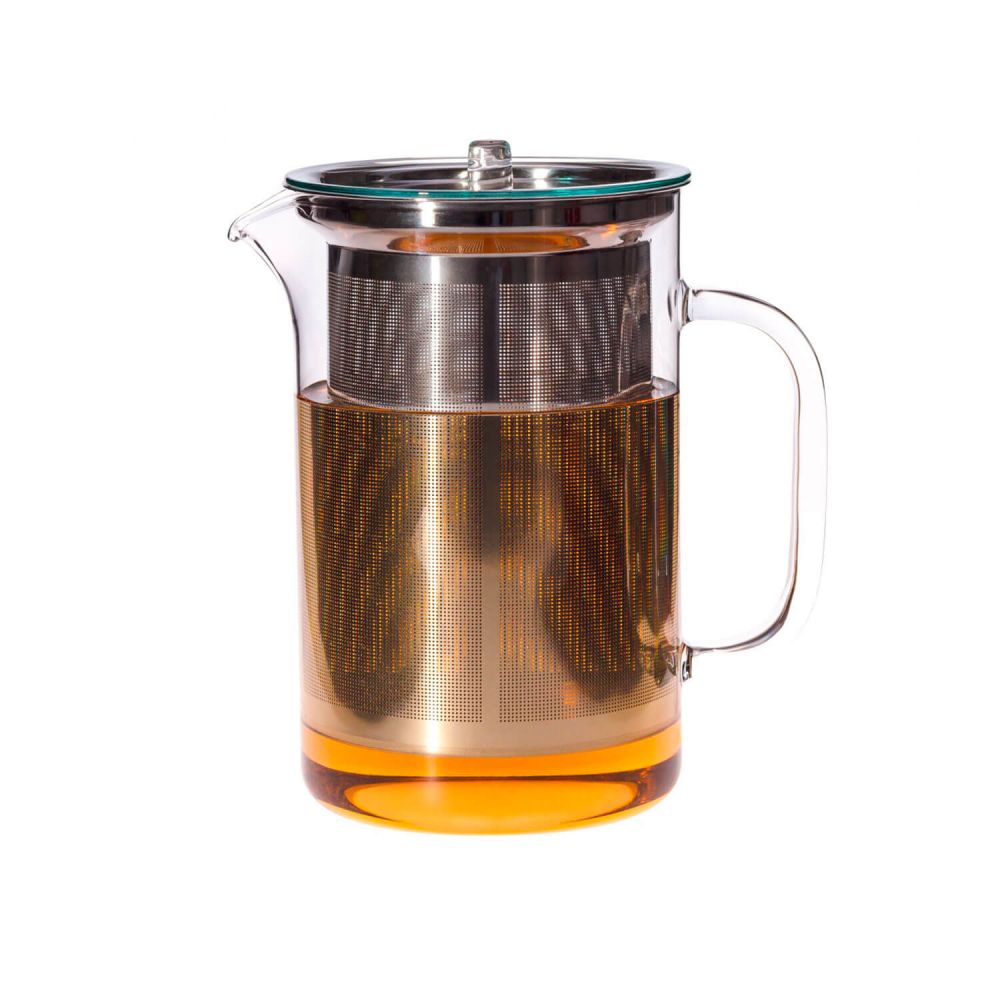 Tetera De Cristal Con Filtro Acero Inox. Pisa 1,2 L - Trendglas