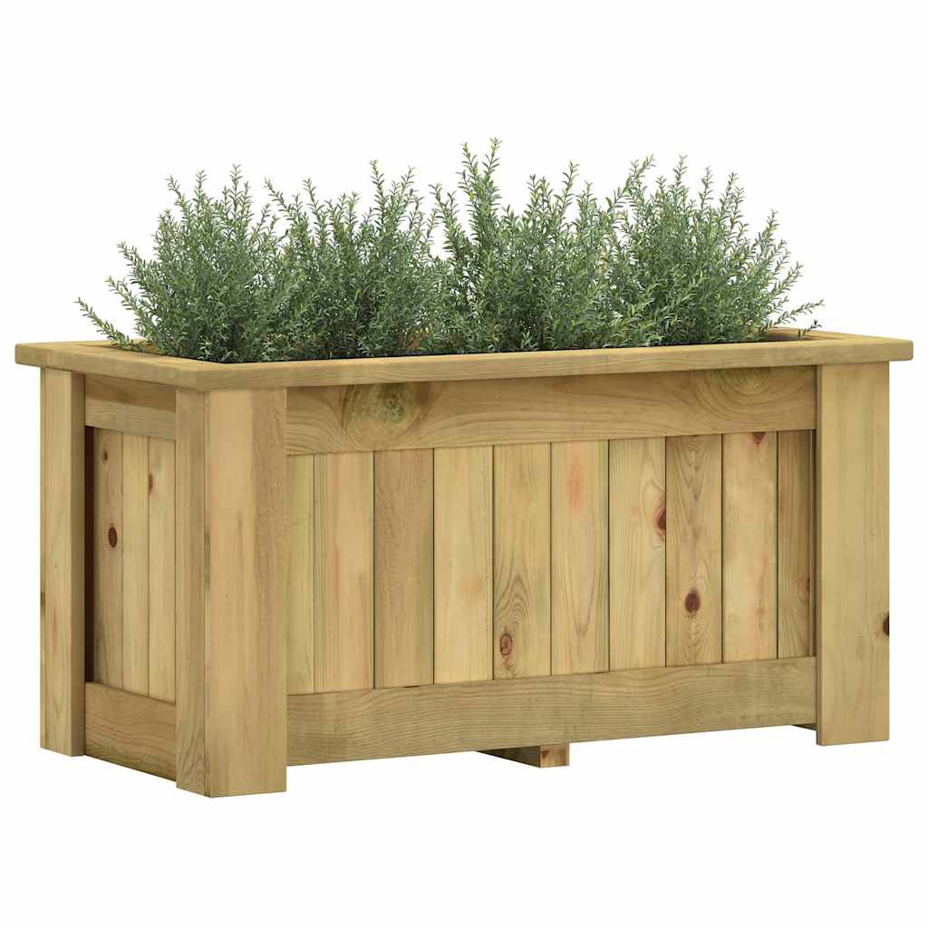 Arriate De Madera De Pino Impregnada 100x50x50 Cm_3