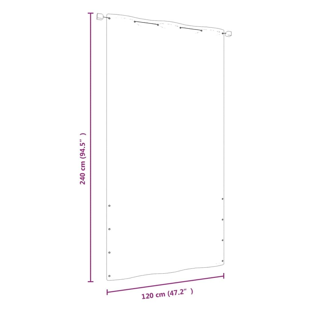 Vidaxl Toldo Para Balcón De Tela Oxford Rojo 120x240 Cm_2
