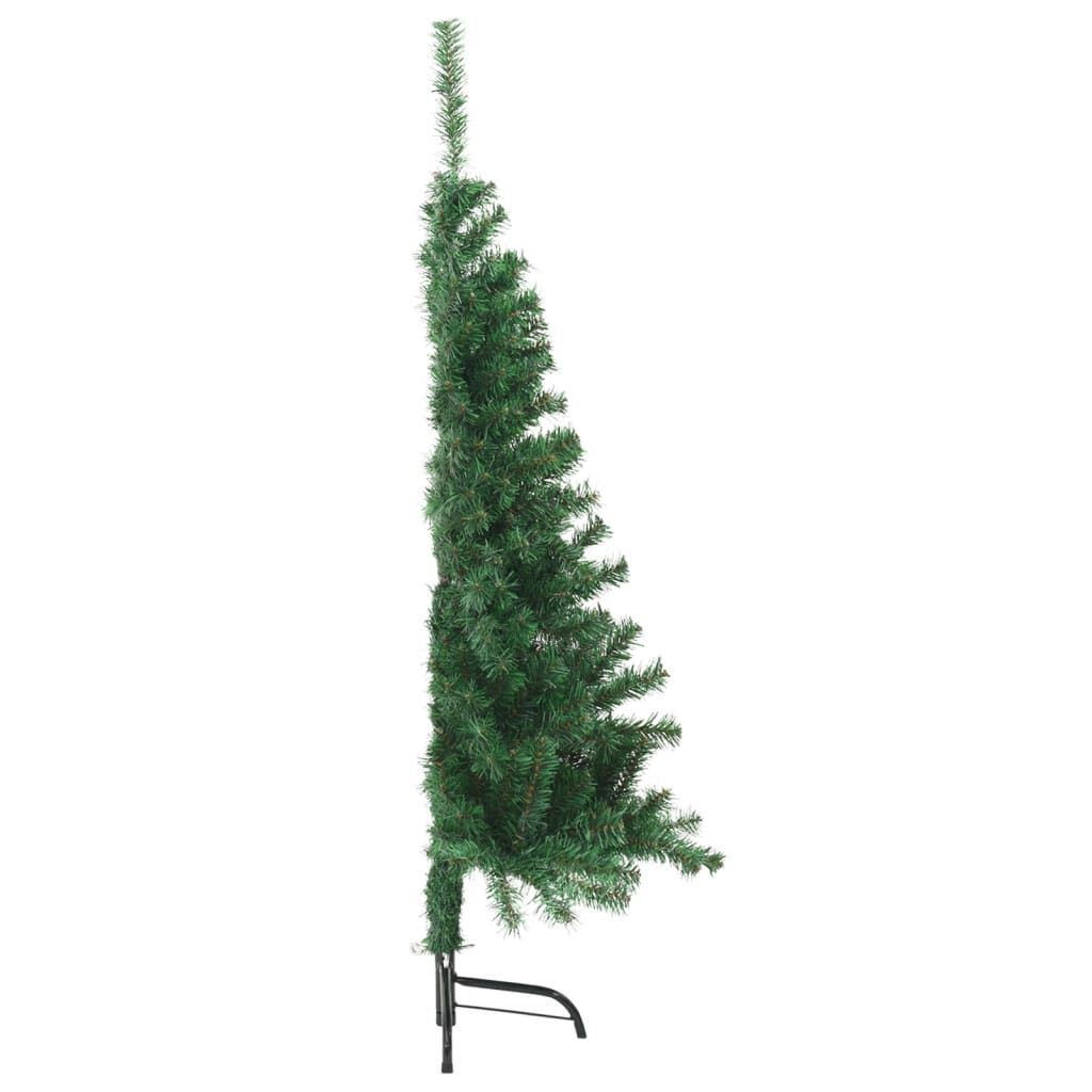 Vidaxl Medio Árbol De Navidad Artificial Con Soporte Pvc Verde 120 Cm_3